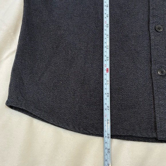 Abercrombie & Fitch 90s Oversized Shirt Mens Medium Gray Corduroy Collar Shacket - Picture 6 of 7